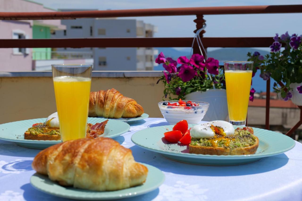 Eden Hotel Sarande Bagian luar foto